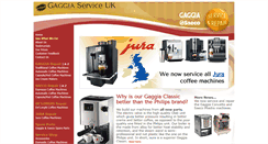 Desktop Screenshot of gaggia-service.co.uk